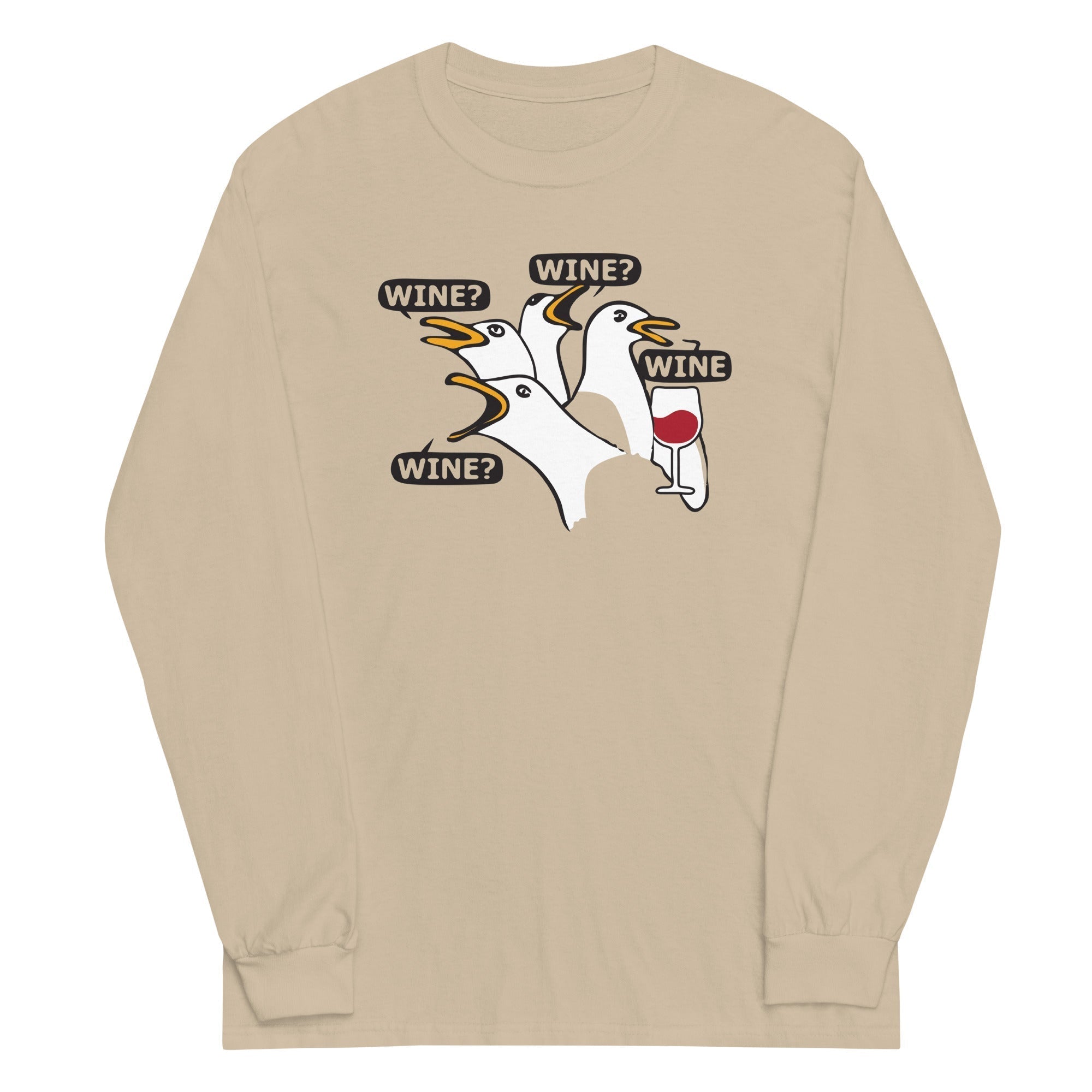 Wine Wine Wine Wine Unisex Long Sleeve Tee Hoodie, Sweatshirt | CoreVibeTees.com (Image 4)