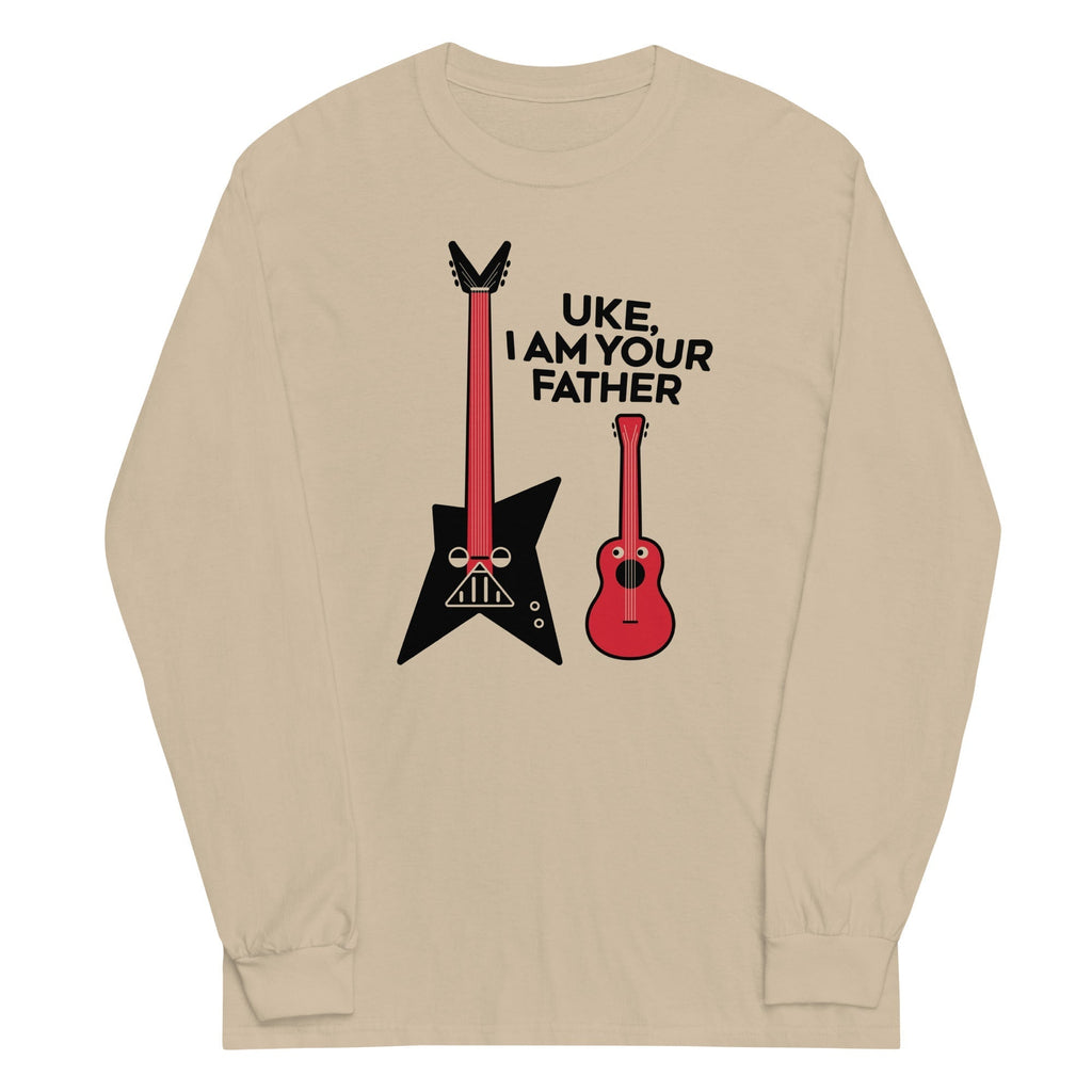 Uke, I Am Your Father Unisex Long Sleeve Tee Hoodie, Sweatshirt | CoreVibeTees.com (Image 3)
