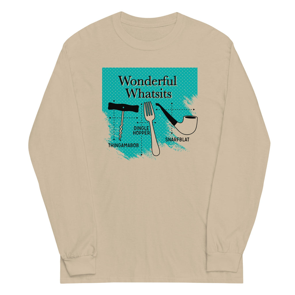 Wonderful Whatsits Unisex Long Sleeve Tee Hoodie, Sweatshirt | CoreVibeTees.com (Image 2)