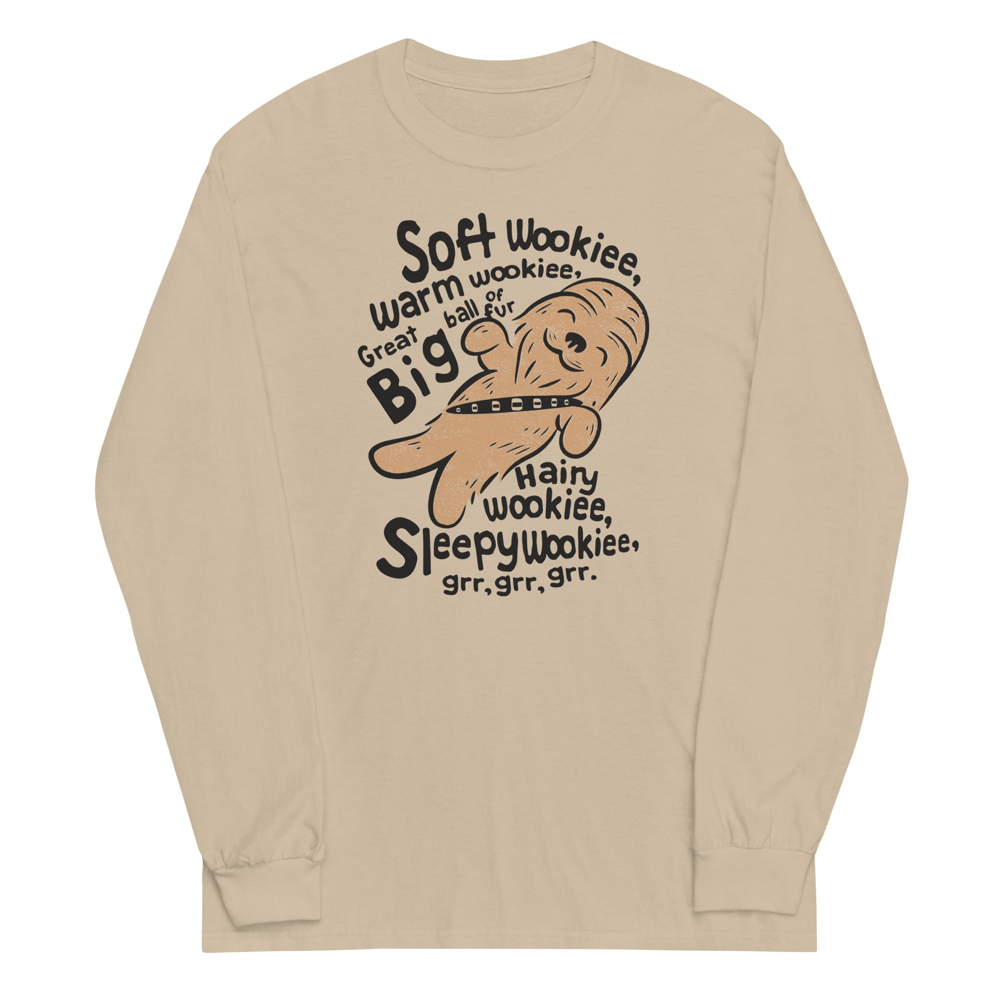 Soft Wookiee, Warm Wookiee Unisex Long Sleeve Tee Hoodie, Sweatshirt | CoreVibeTees.com (Image 3)