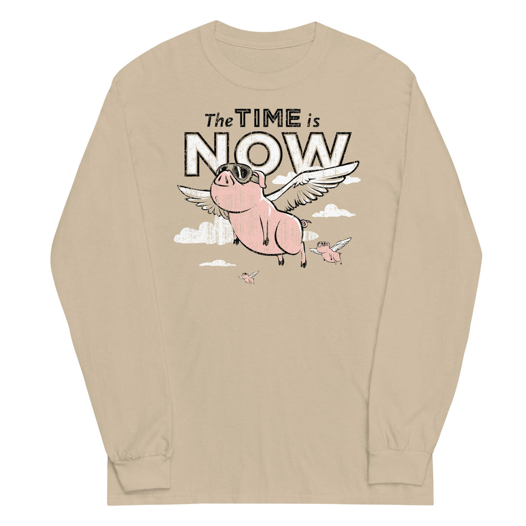 The Time Is Now Unisex Long Sleeve Tee Hoodie, Sweatshirt | CoreVibeTees.com (Image 3)