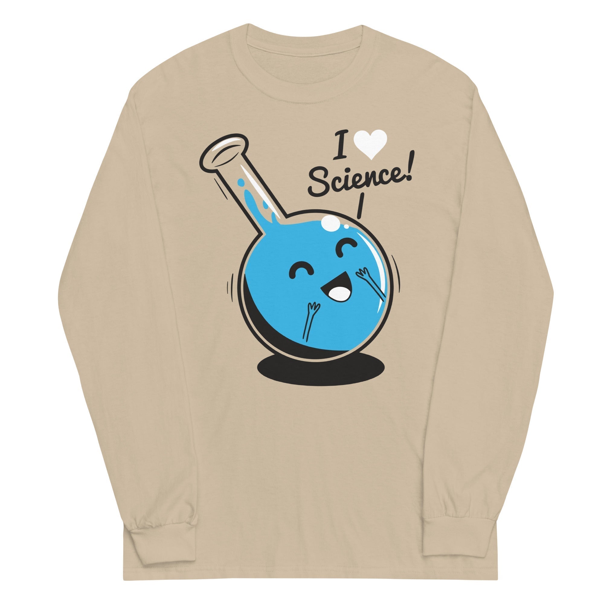 I Heart Science Unisex Long Sleeve Tee Hoodie, Sweatshirt | CoreVibeTees.com (Image 3)