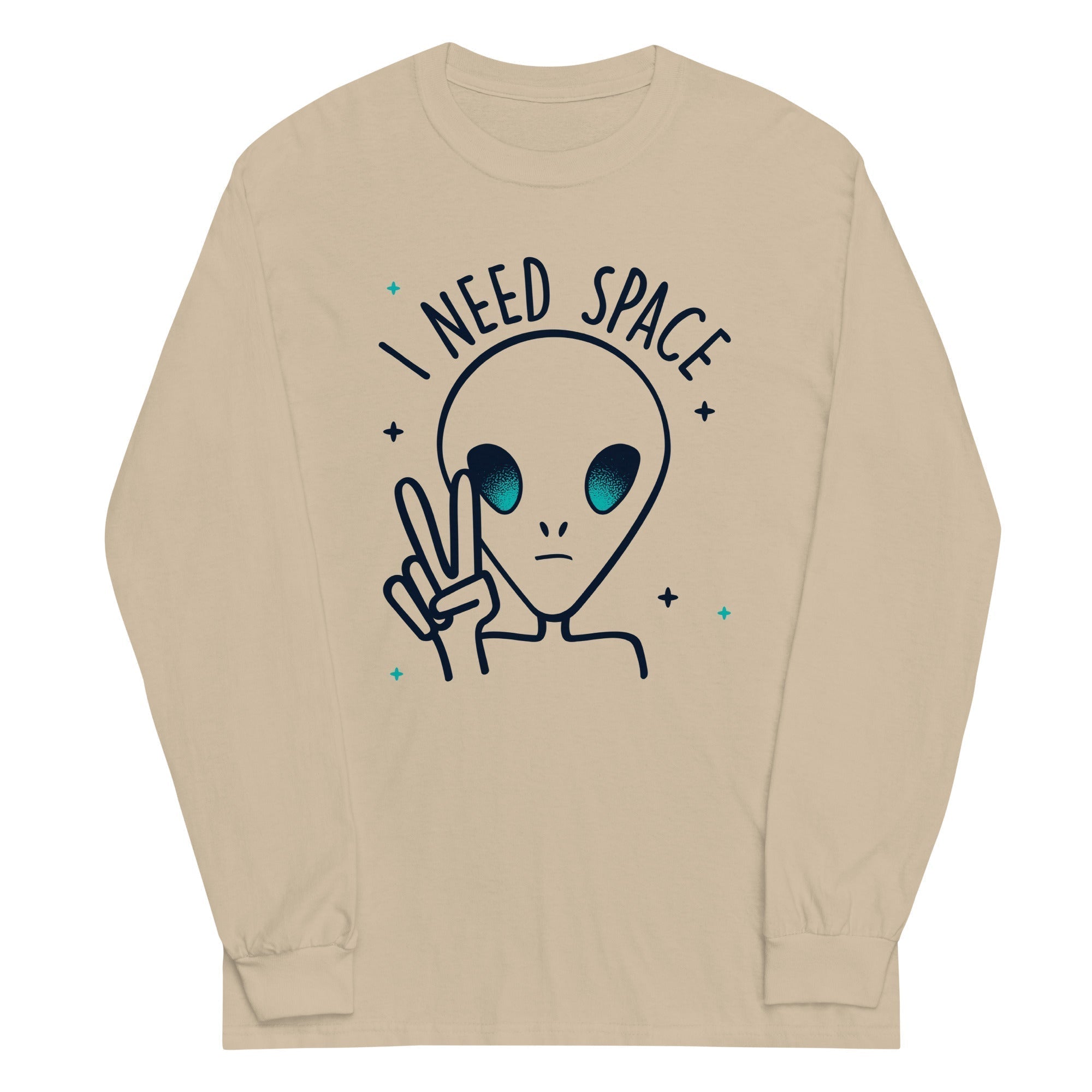 I Need Space Unisex Long Sleeve Tee Hoodie, Sweatshirt | CoreVibeTees.com (Image 2)