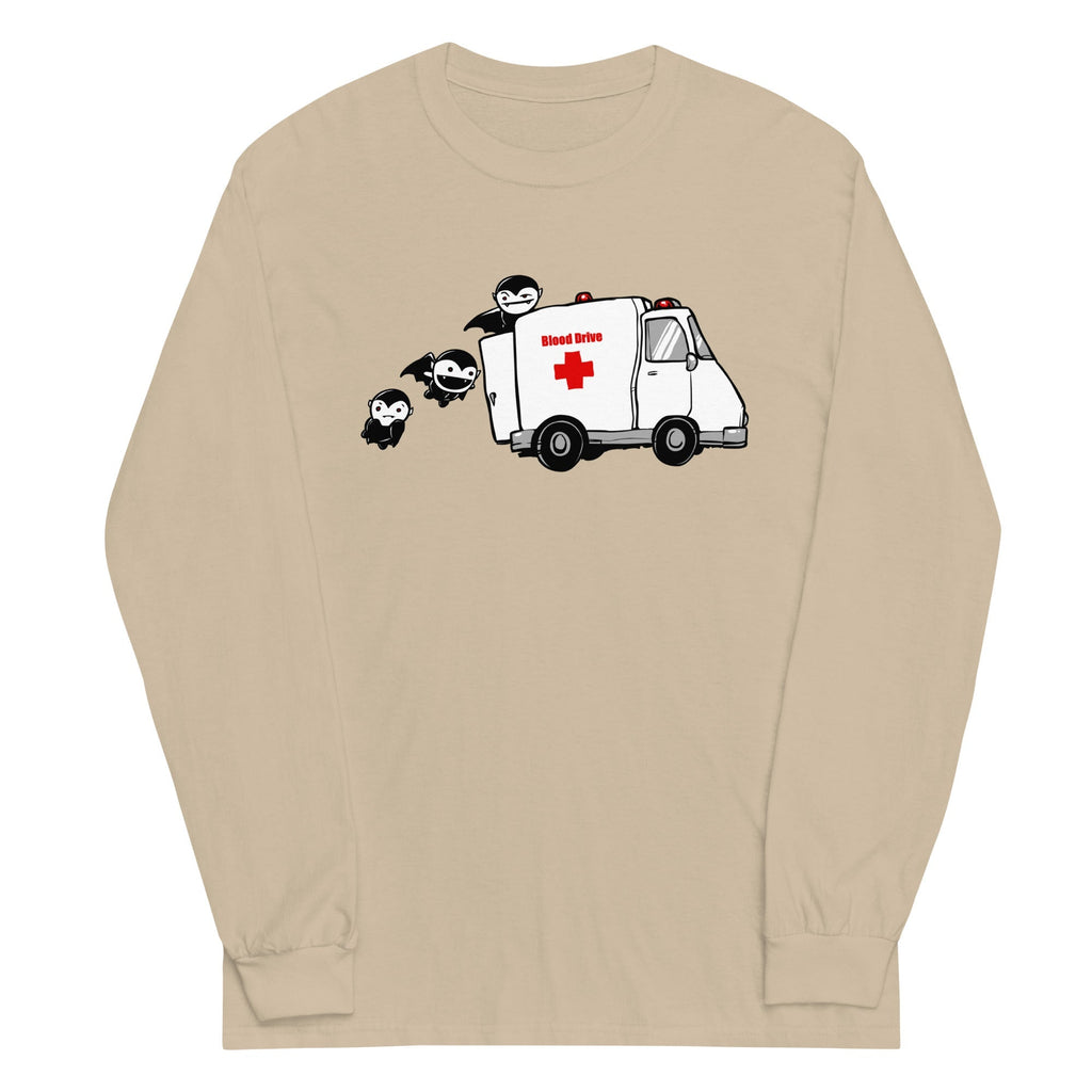 Blood Drive Vampires Unisex Long Sleeve Tee Hoodie, Sweatshirt | CoreVibeTees.com (Image 4)