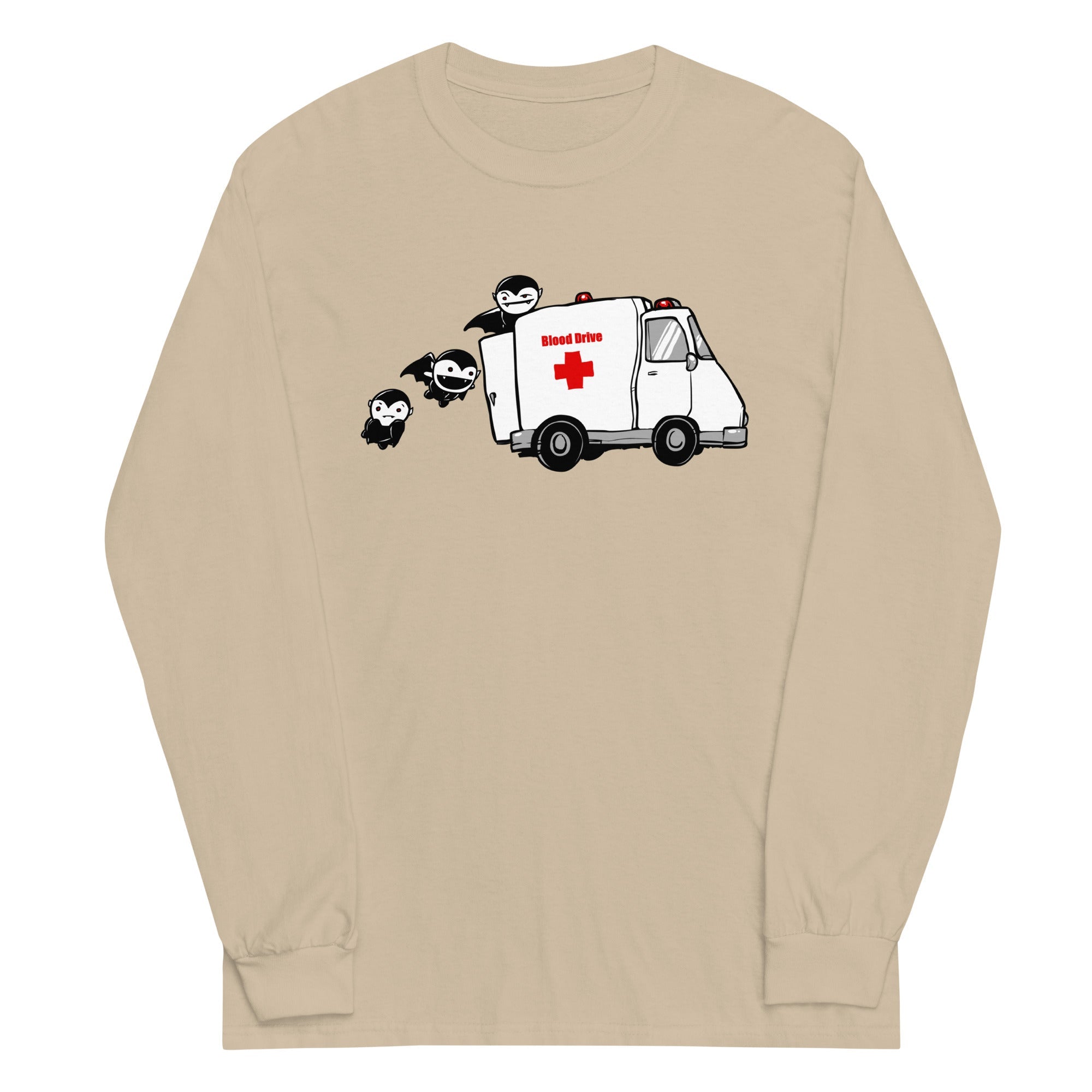 Blood Drive Vampires Unisex Long Sleeve Tee Hoodie, Sweatshirt | CoreVibeTees.com (Image 4)