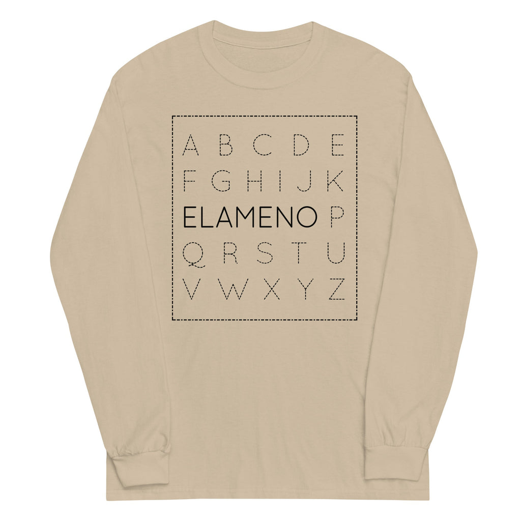 Elameno Unisex Long Sleeve Tee Hoodie, Sweatshirt | CoreVibeTees.com (Image 4)