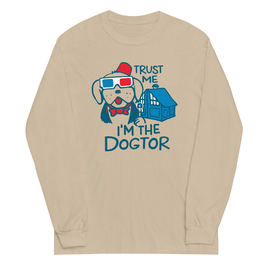 Trust Me, I'm The Dogtor Unisex Long Sleeve Tee Hoodie, Sweatshirt | CoreVibeTees.com (Image 3)