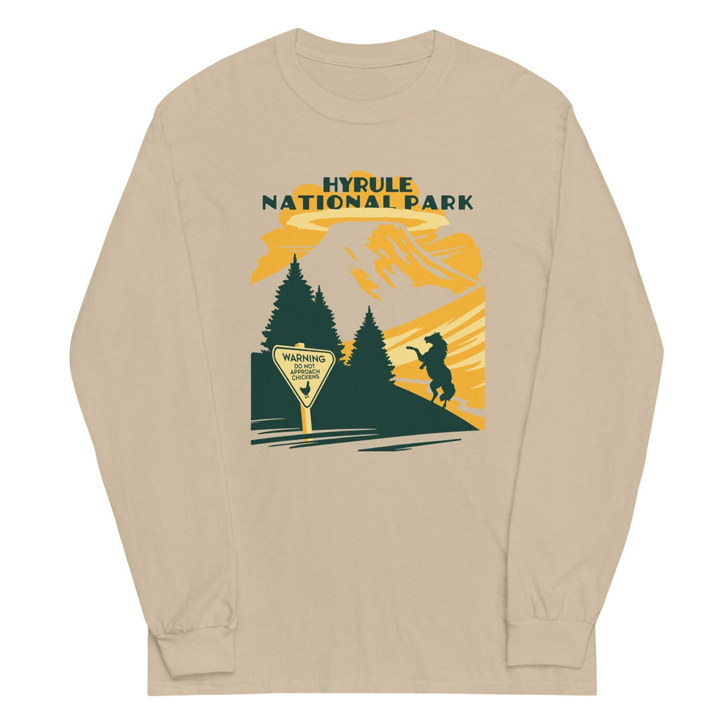 Hyrule National Park Unisex Long Sleeve Tee Hoodie, Sweatshirt | CoreVibeTees.com (Image 3)