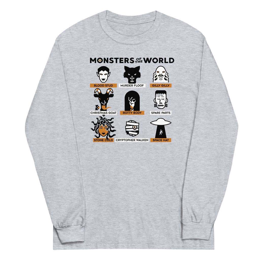 Monsters Of The World Unisex Long Sleeve Tee Hoodie, Sweatshirt | CoreVibeTees.com (Image 1)