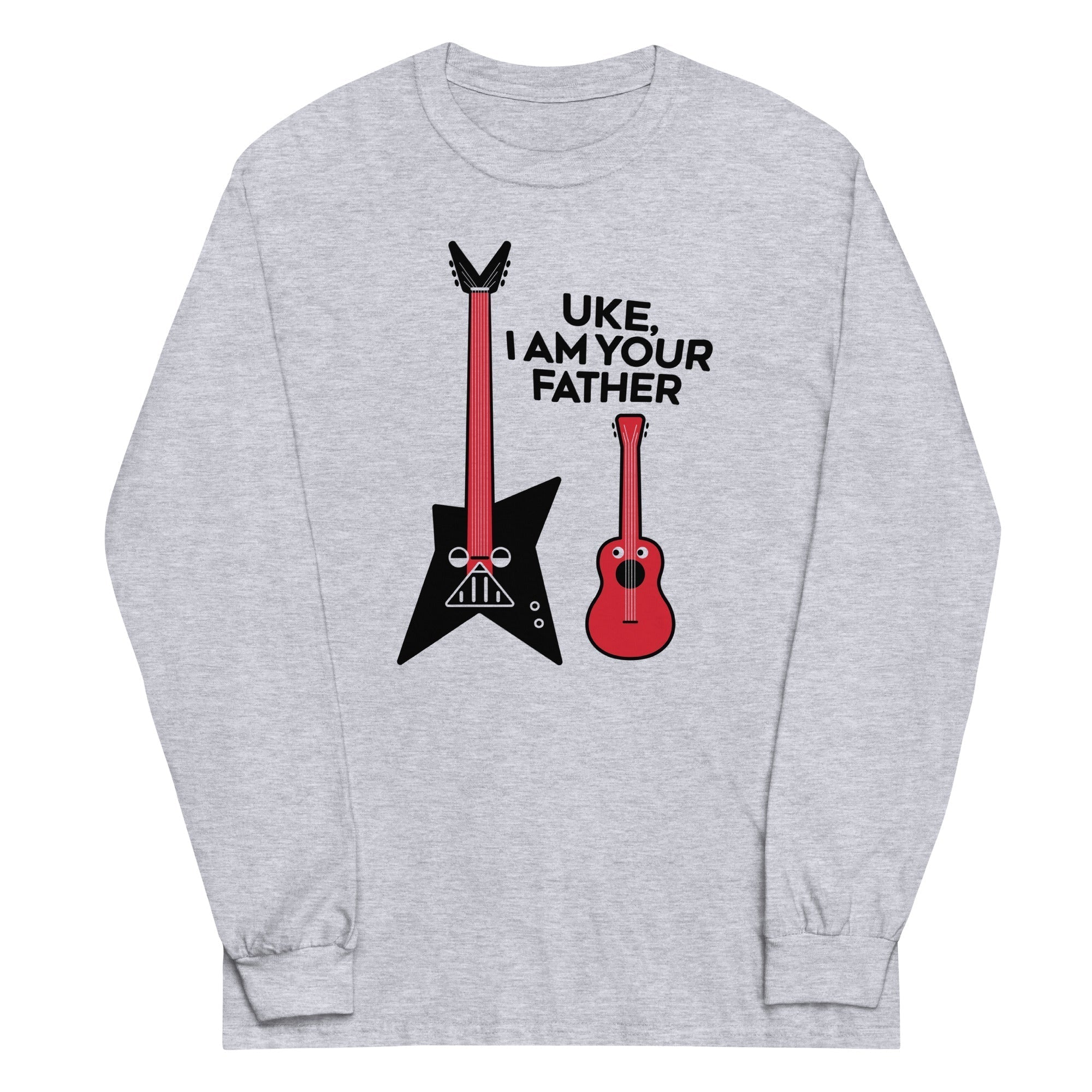 Uke, I Am Your Father Unisex Long Sleeve Tee Hoodie, Sweatshirt | CoreVibeTees.com (Image 1)