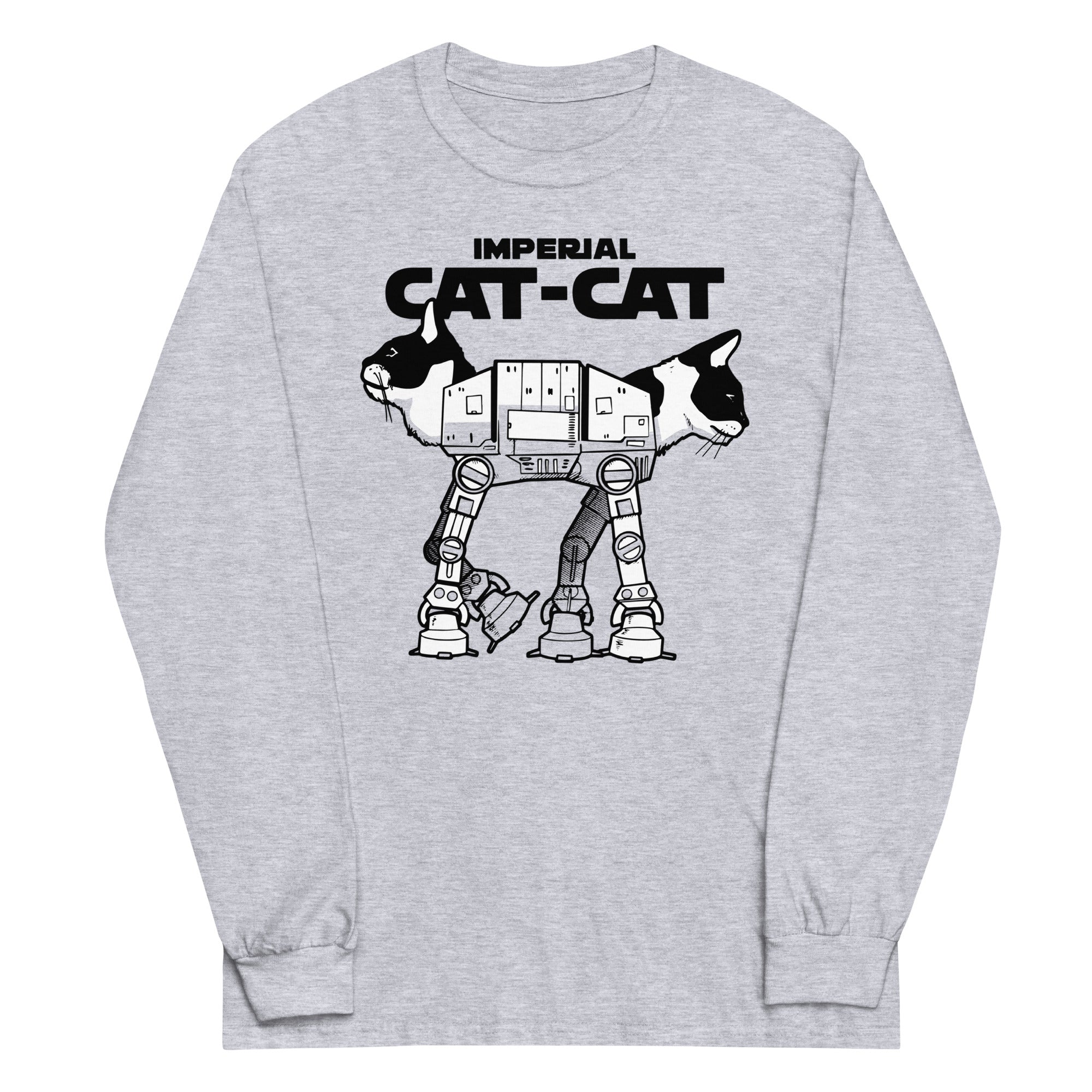 Cat-Cat Unisex Long Sleeve Tee Hoodie, Sweatshirt | CoreVibeTees.com (Image 1)