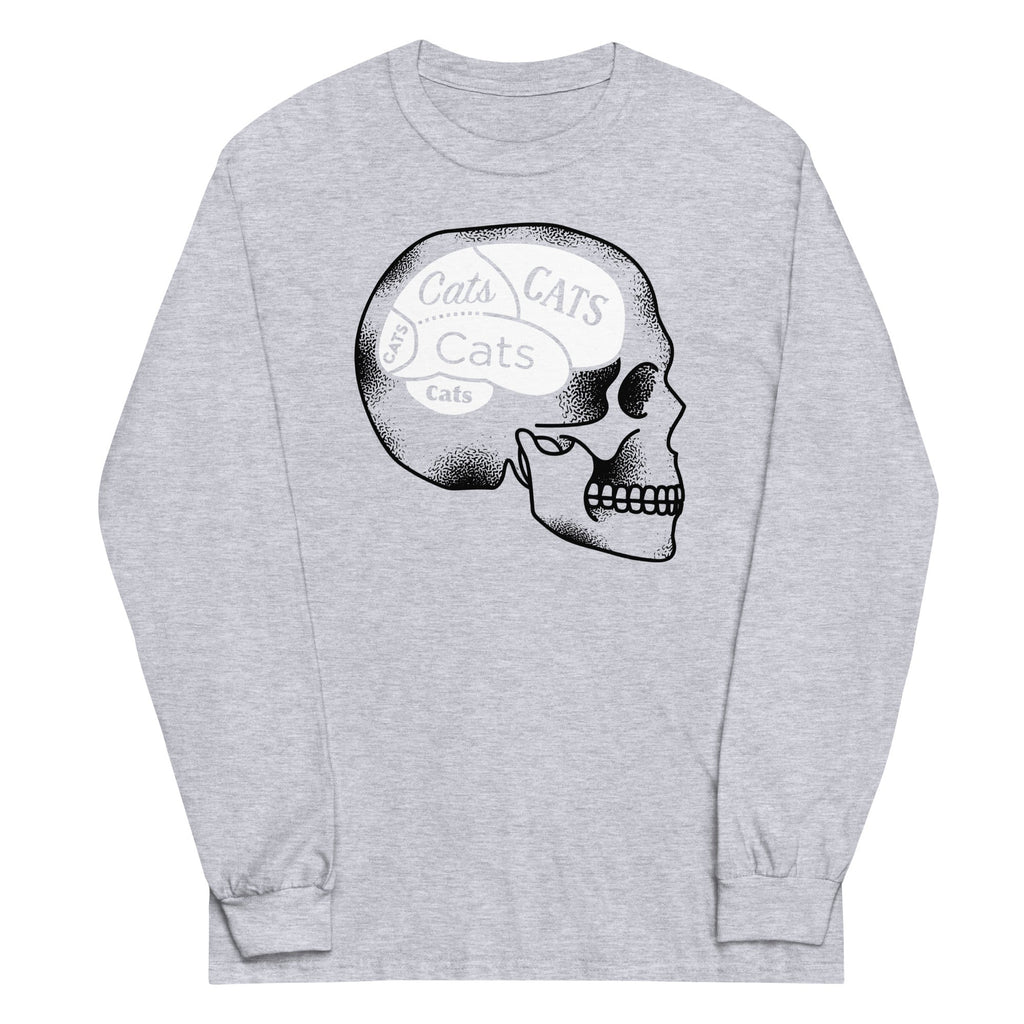 Cats On The Brain Unisex Long Sleeve Tee Hoodie, Sweatshirt | CoreVibeTees.com (Image 1)