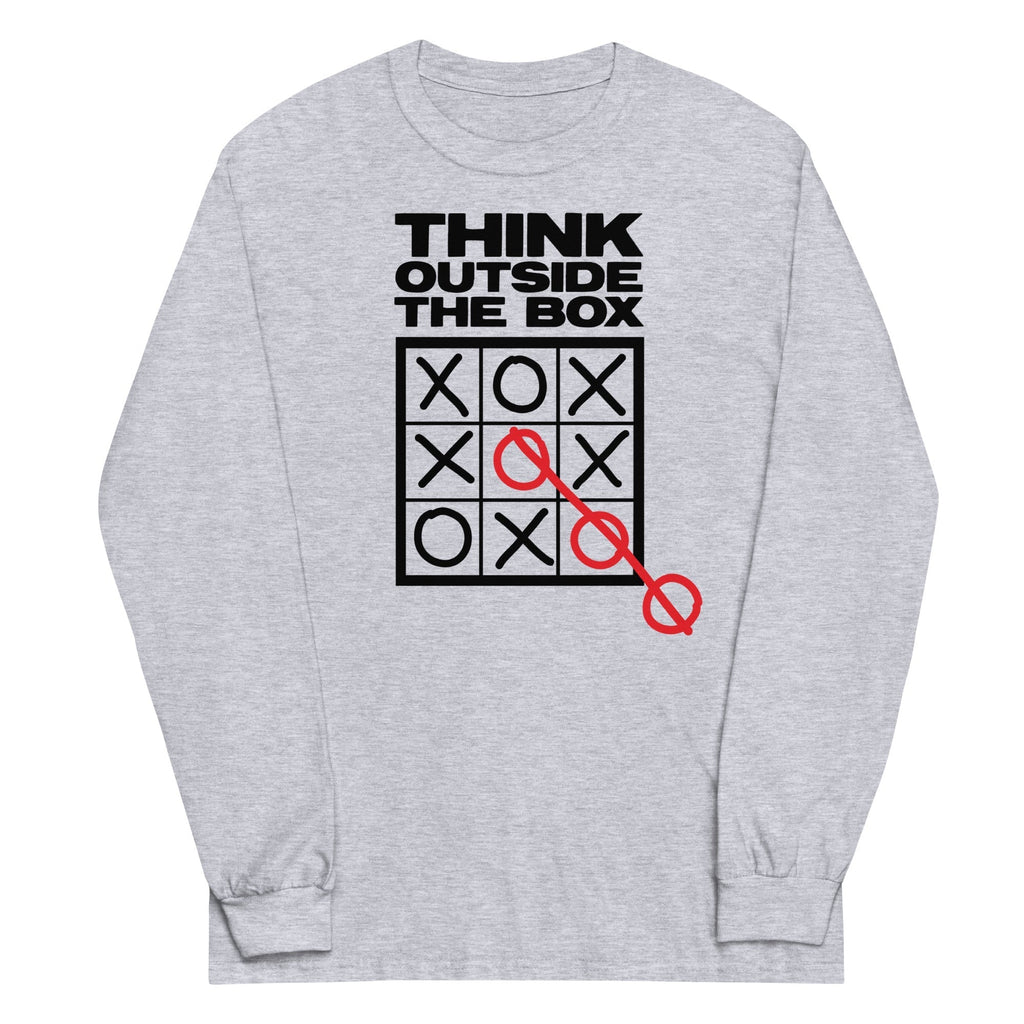 Think Outside The Box Unisex Long Sleeve Tee Hoodie, Sweatshirt | CoreVibeTees.com (Image 2)