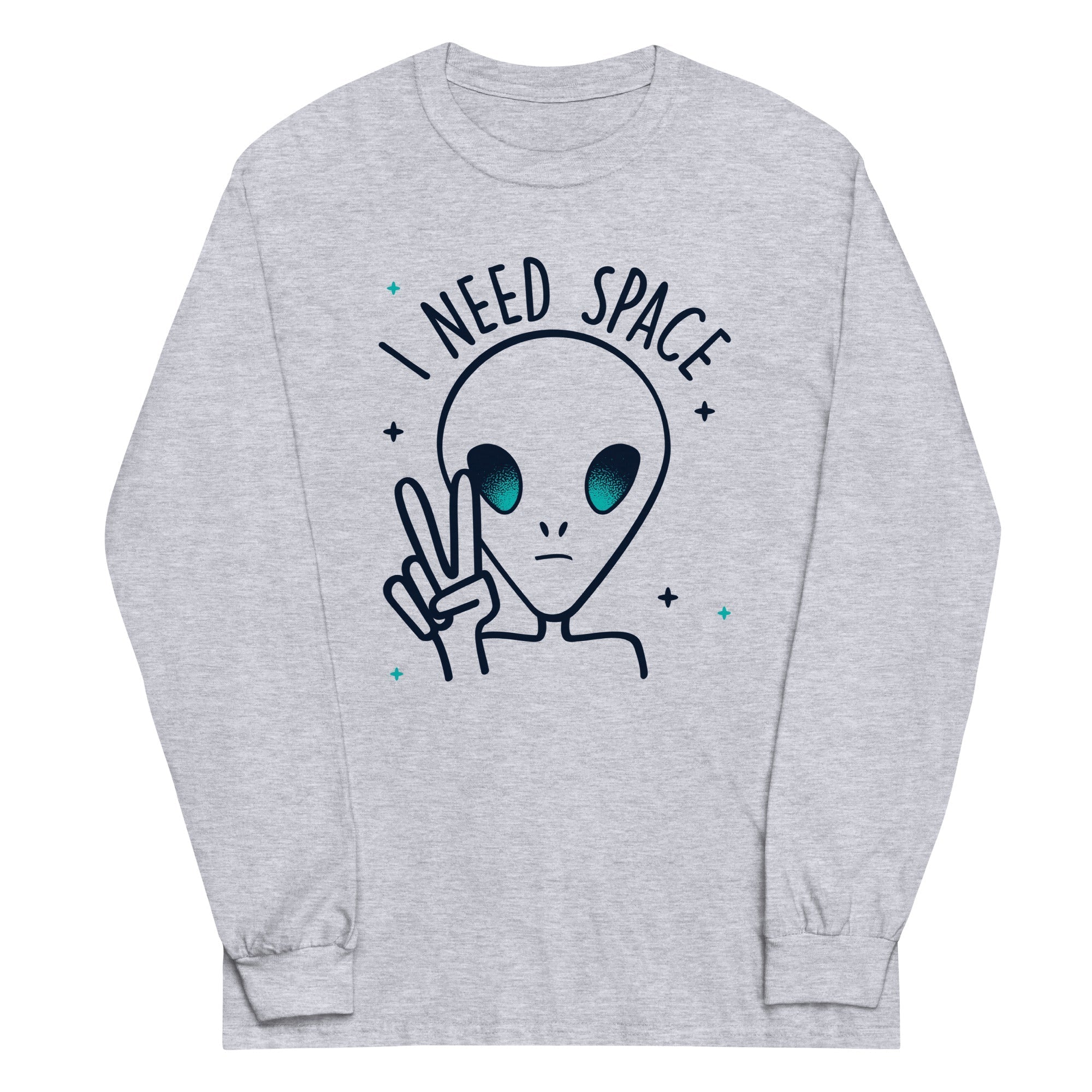I Need Space Unisex Long Sleeve Tee Hoodie, Sweatshirt | CoreVibeTees.com (Image 1)