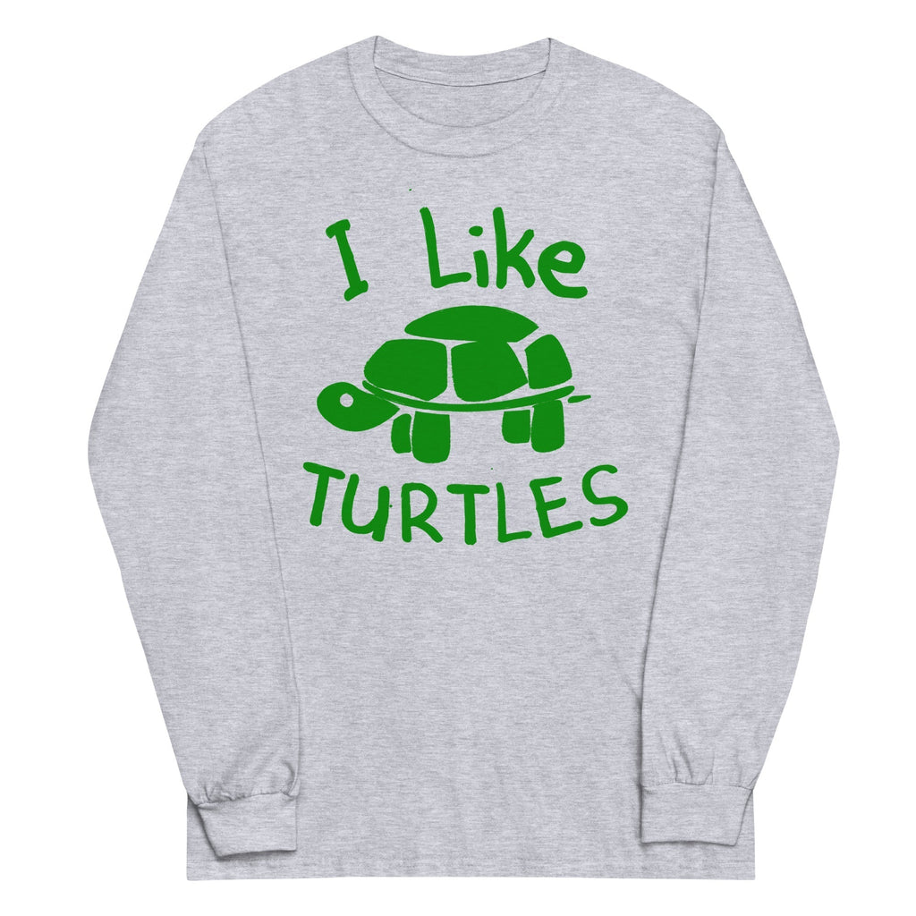 I Like Turtles Unisex Long Sleeve Tee Hoodie, Sweatshirt | CoreVibeTees.com (Image 2)