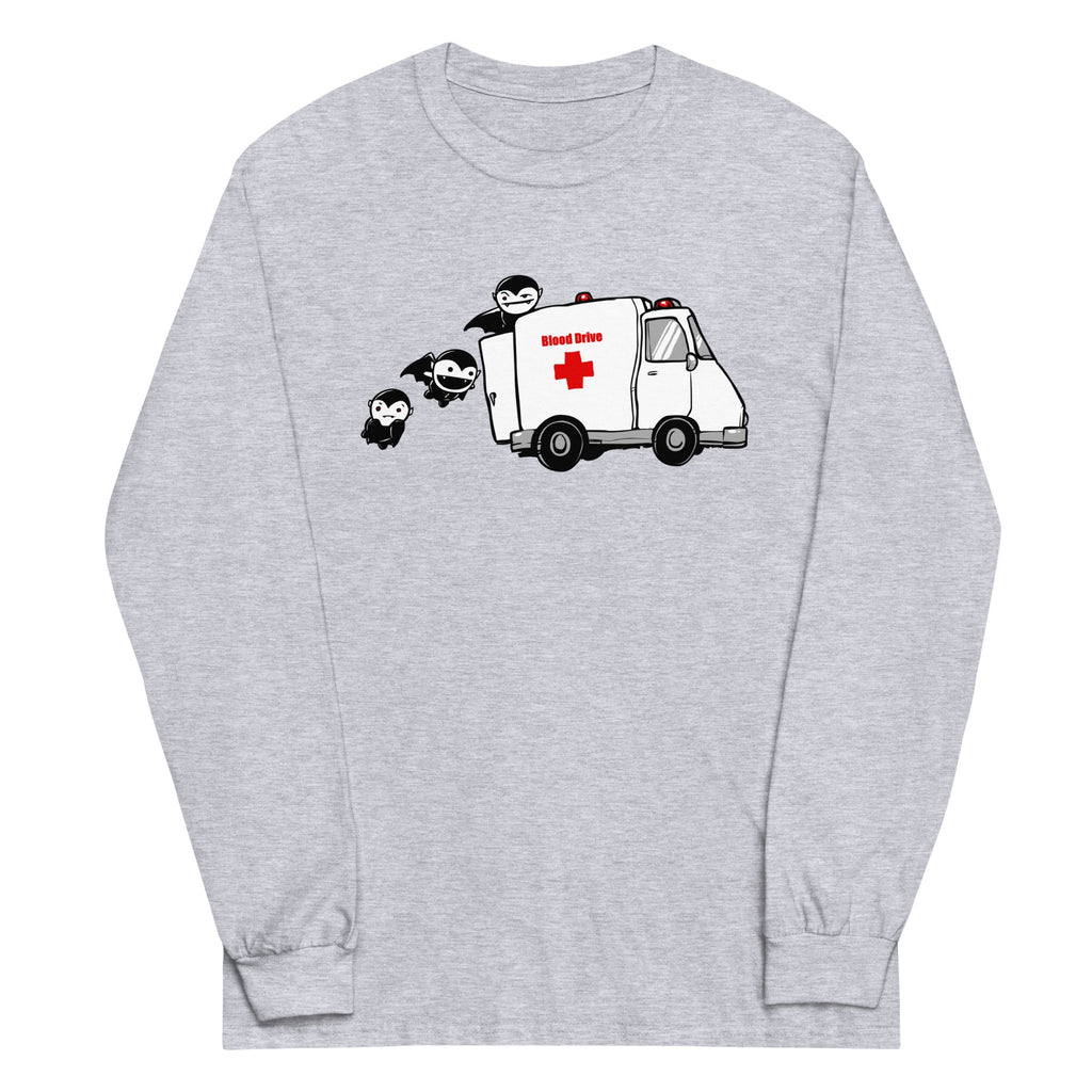 Blood Drive Vampires Unisex Long Sleeve Tee Hoodie, Sweatshirt | CoreVibeTees.com (Image 1)