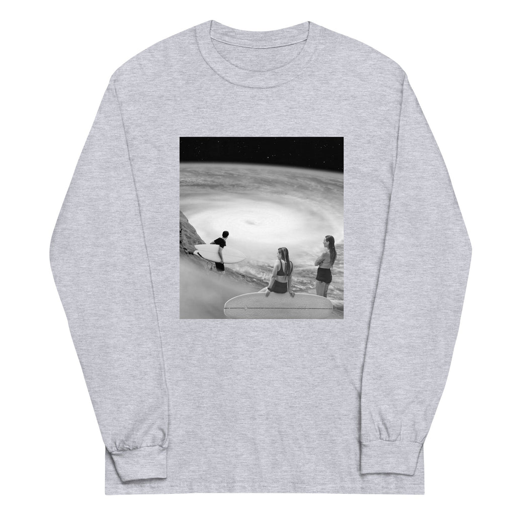 Surf's Up Unisex Long Sleeve Tee Hoodie, Sweatshirt | CoreVibeTees.com (Image 2)