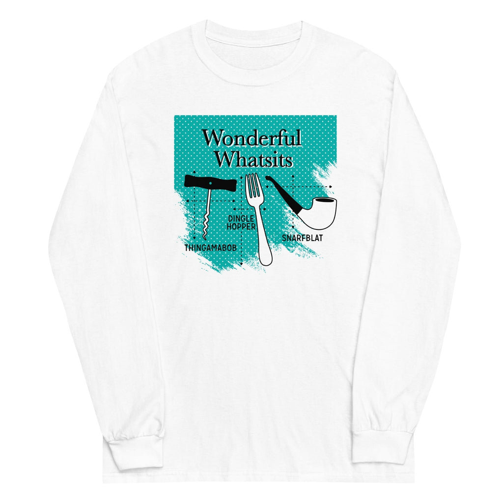 Wonderful Whatsits Unisex Long Sleeve Tee Hoodie, Sweatshirt | CoreVibeTees.com (Image 3)