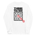Think Outside The Box Unisex Long Sleeve Tee Hoodie, Sweatshirt | CoreVibeTees.com (Image 1)
