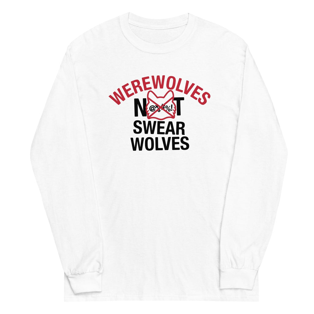 Werewolves Not Swearwolves Unisex Long Sleeve Tee Hoodie, Sweatshirt | CoreVibeTees.com (Image 2)