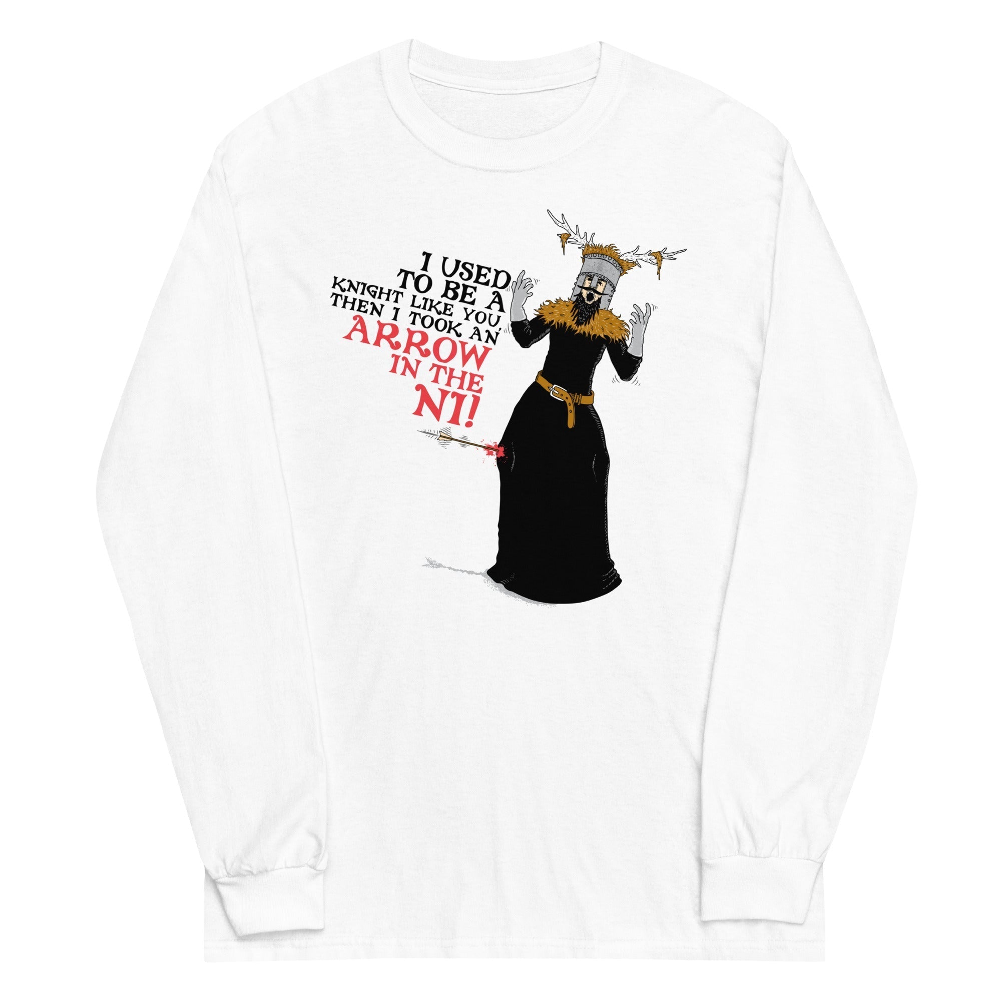 An Arrow In The Ni Unisex Long Sleeve Tee Hoodie, Sweatshirt | CoreVibeTees.com (Image 1)