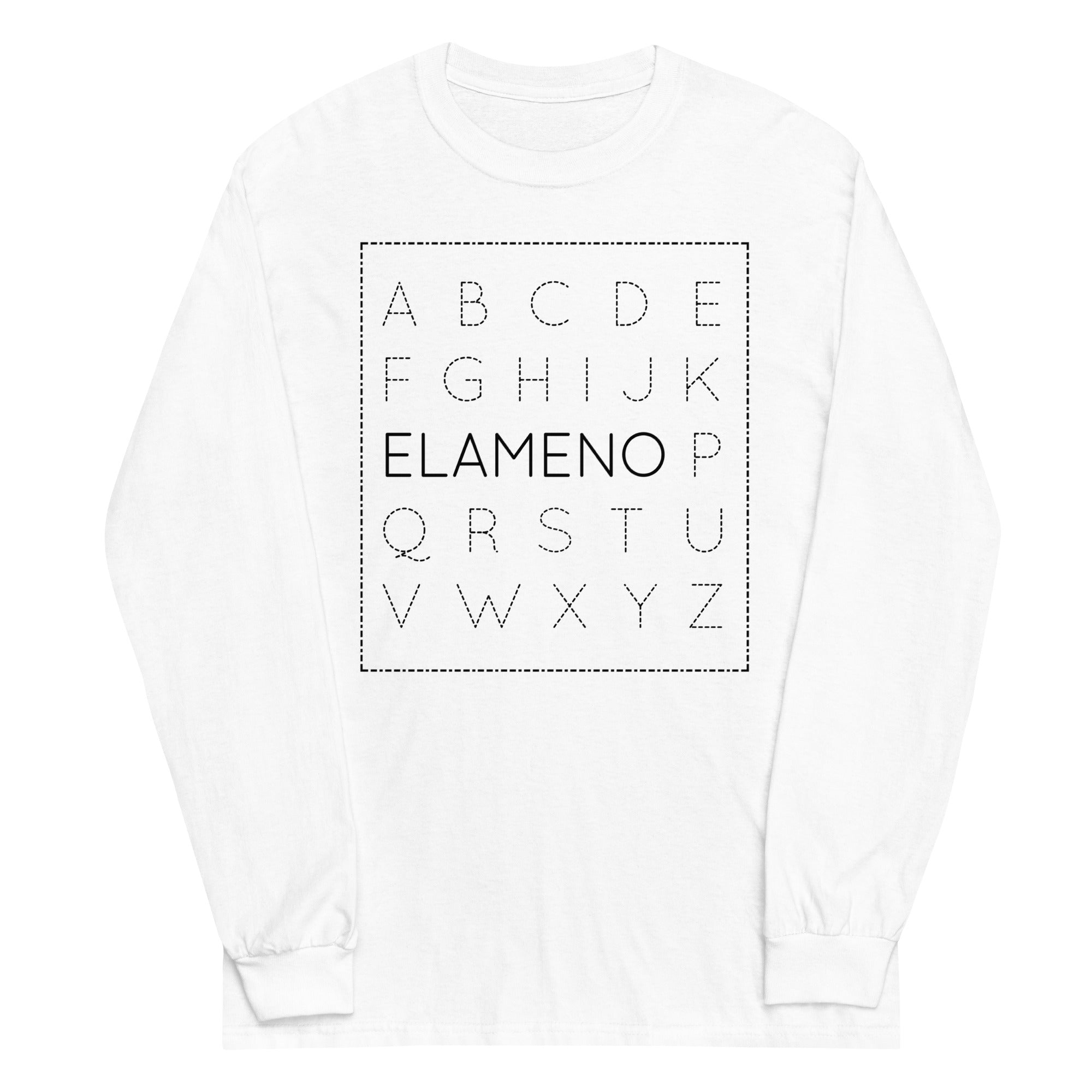 Elameno Unisex Long Sleeve Tee Hoodie, Sweatshirt | CoreVibeTees.com (Image 1)