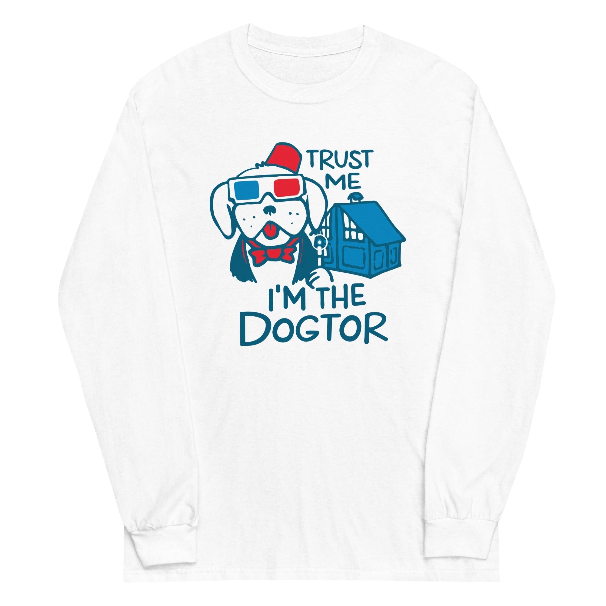 Trust Me, I'm The Dogtor Unisex Long Sleeve Tee Hoodie, Sweatshirt | CoreVibeTees.com (Image 5)