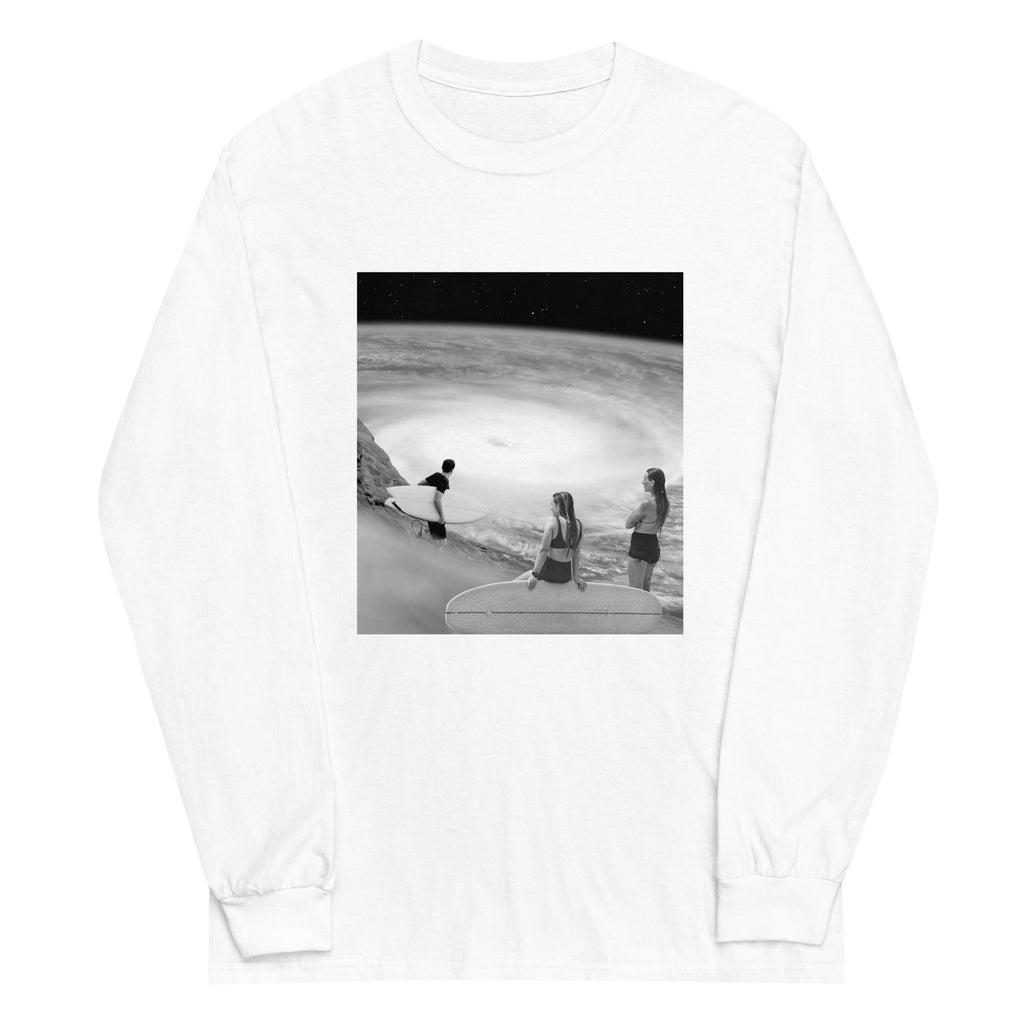 Surf's Up Unisex Long Sleeve Tee Hoodie, Sweatshirt | CoreVibeTees.com (Image 5)