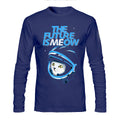 Meow Navy Blue Full Sleeve Tee Hoodie, Sweatshirt | CoreVibeTees.com