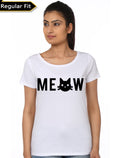 Meow Girlâ€™s White T-Shirt Hoodie, Sweatshirt | CoreVibeTees.com