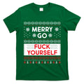 Merry Go F*ck Yourself Ugly Christmas Sweater T-Shirt Hoodie, Sweatshirt | CoreVibeTees.com