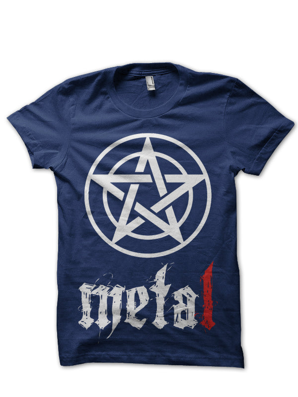 Metal Navy Blue Tee Hoodie, Sweatshirt | CoreVibeTees.com