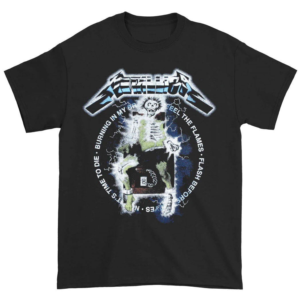 Metallica Electric Chair Vintage T-Shirt Hoodie, Sweatshirt | CoreVibeTees.com