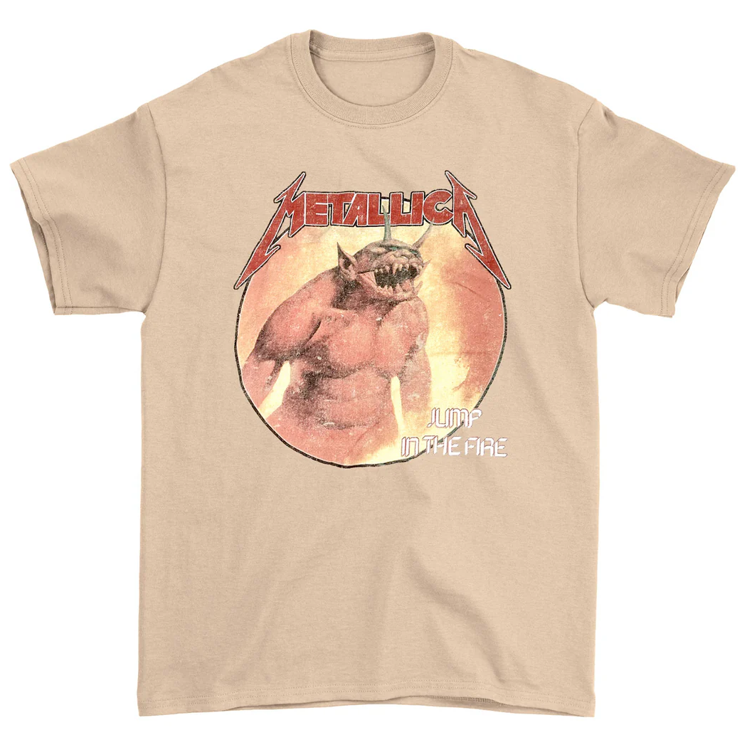 Metallica Jump In The Fire Sand T-Shirt Hoodie, Sweatshirt | CoreVibeTees.com