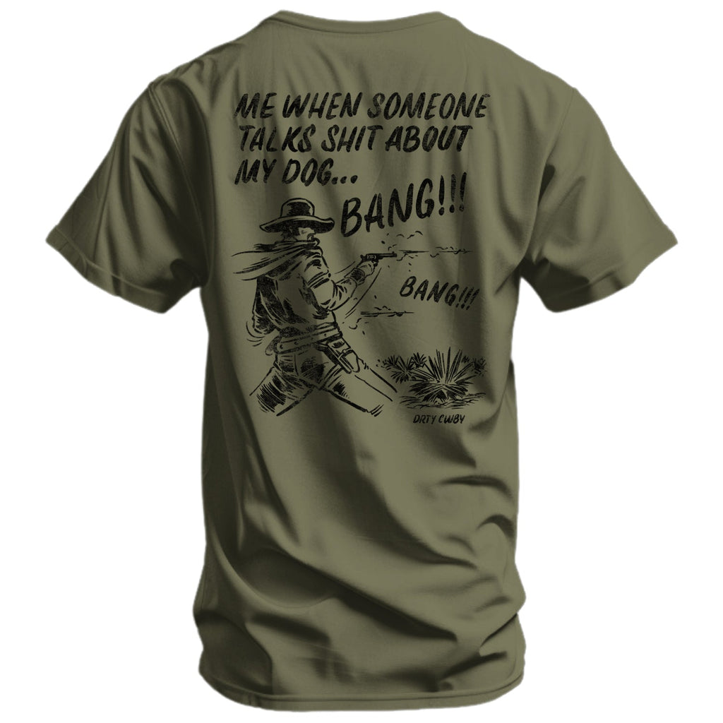 Me When Someone Talk About My Dog Men's T-Shirt Hoodie, Sweatshirt | CoreVibeTees.com (Image 1)