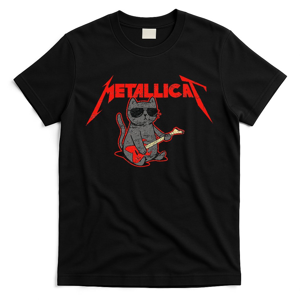 Metallicat Funny Cat T-Shirt Hoodie, Sweatshirt | CoreVibeTees.com