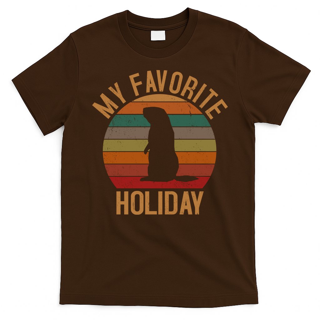 My Favorite Holiday Groundhog Day T-Shirt Hoodie, Sweatshirt | CoreVibeTees.com