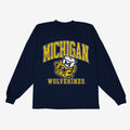 Michigan Wolverines Big Logo L/S Tee Hoodie, Sweatshirt | CoreVibeTees.com