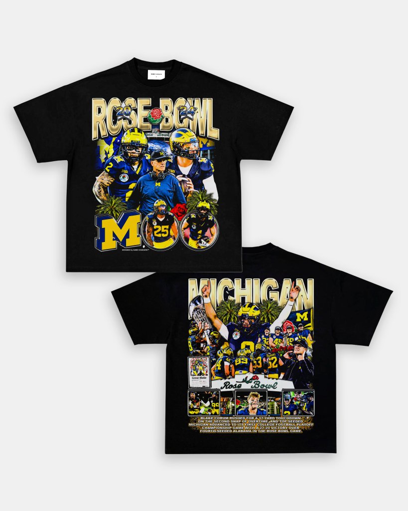 MICHIGAN - ROSE BOWL TEE - [DS] Hoodie, Sweatshirt | CoreVibeTees.com (Image 3)