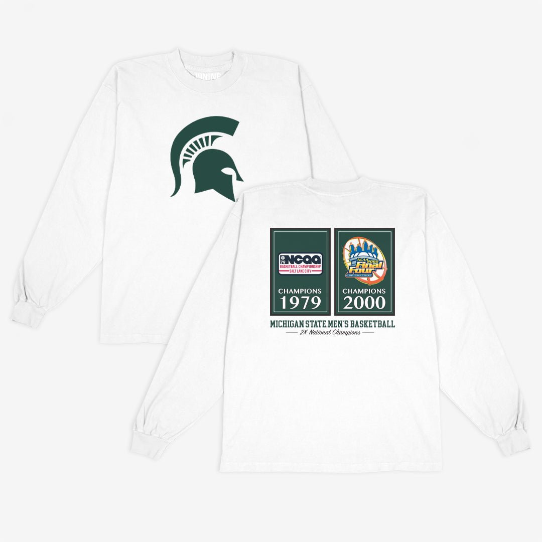 Michigan State Banners L/S Tee Hoodie, Sweatshirt | CoreVibeTees.com (Image 1)