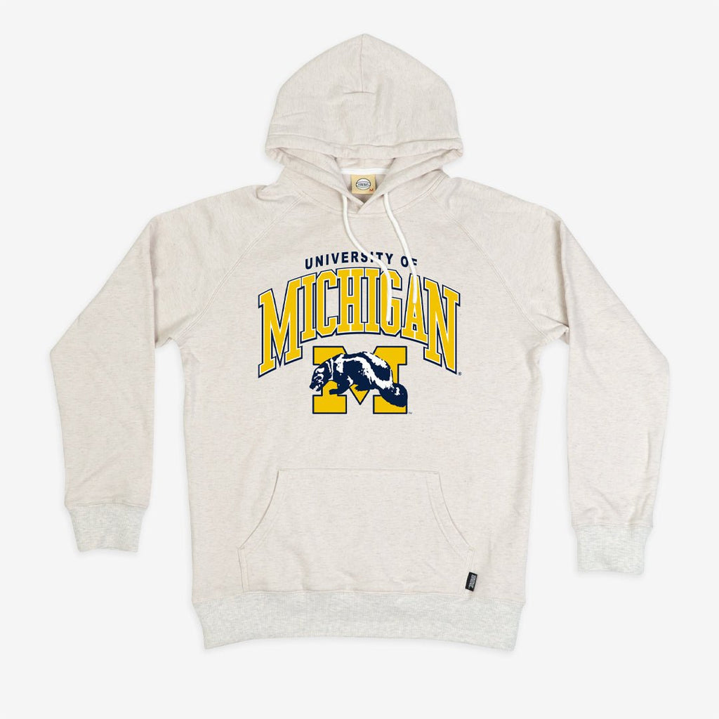 Michigan Wolverines Retro Logo Hoodie T-Shirts, Sweatshirt | CoreVibeTees.com (Image 1)