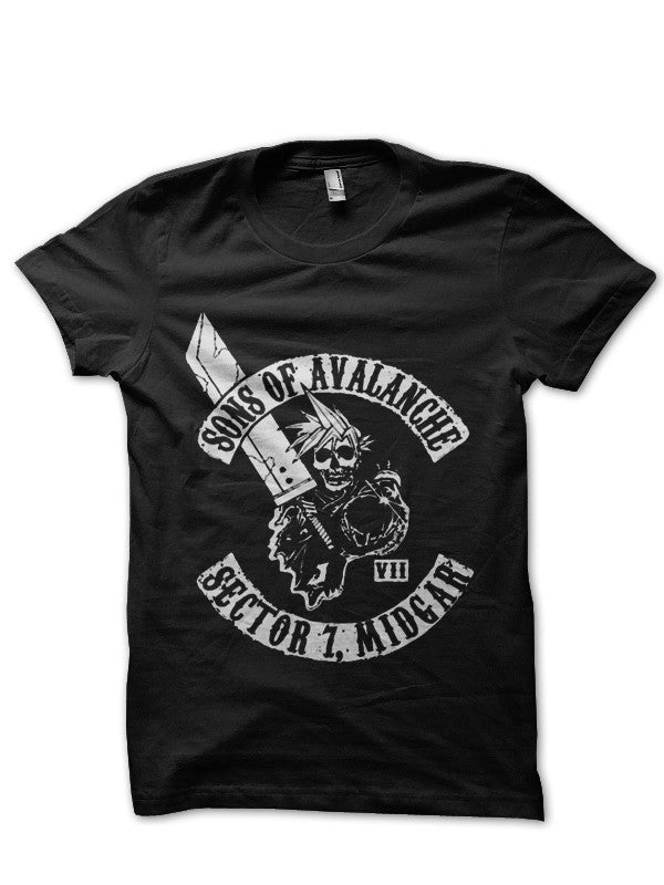 Sonâ€™s Of Avalanche â€“ Final Fantasy Vii Black T-Shirt Hoodie, Sweatshirt | CoreVibeTees.com
