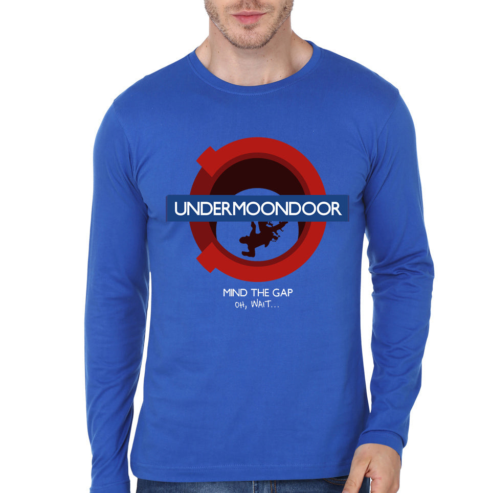 Mind The Gap Blue Full Sleeve Tee Hoodie, Sweatshirt | CoreVibeTees.com