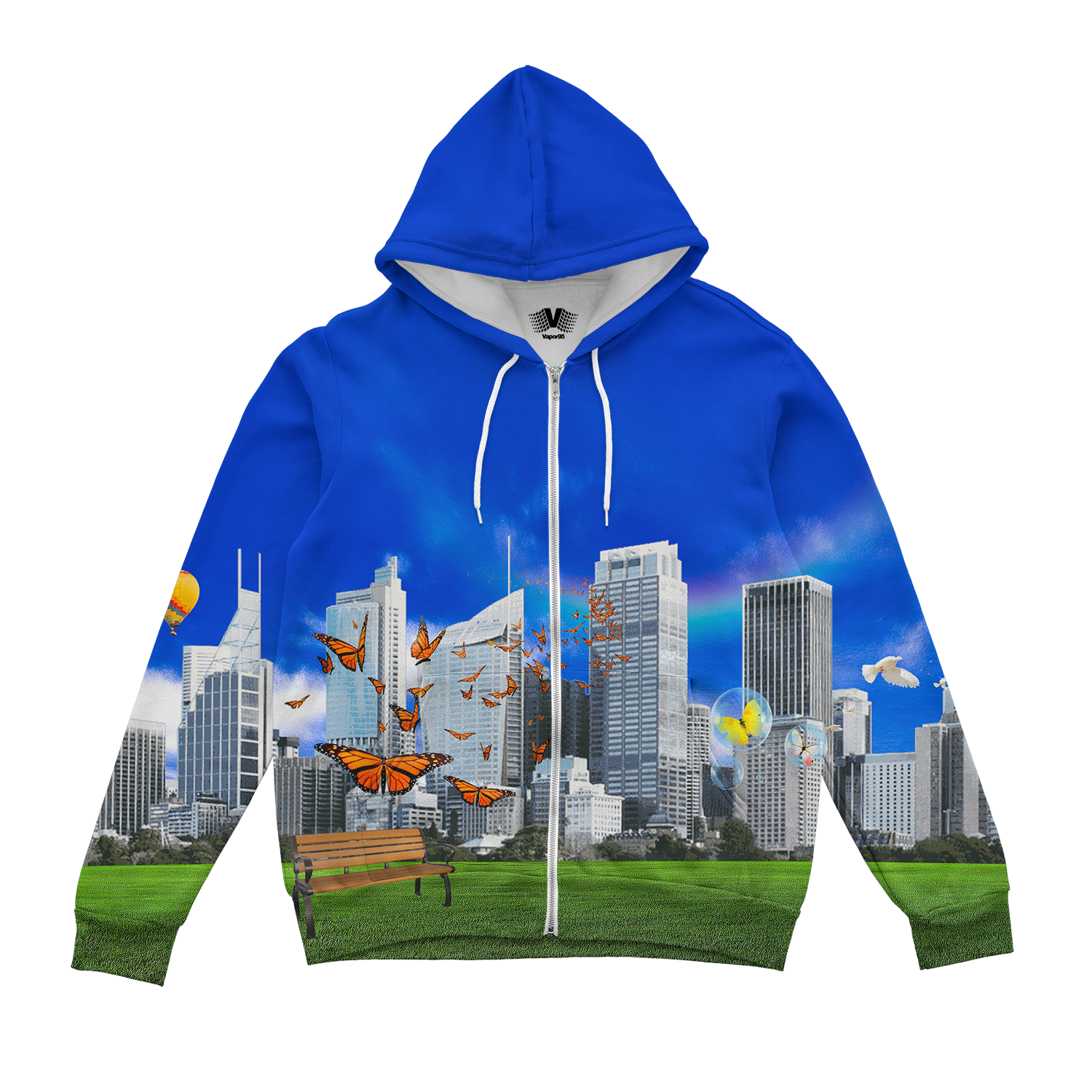 Frutiger World Zip Up Hoodie
