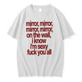 Mirror Mirror On The Wall I Know Im Sexy Fuck You All 0 Tshirts Sweater