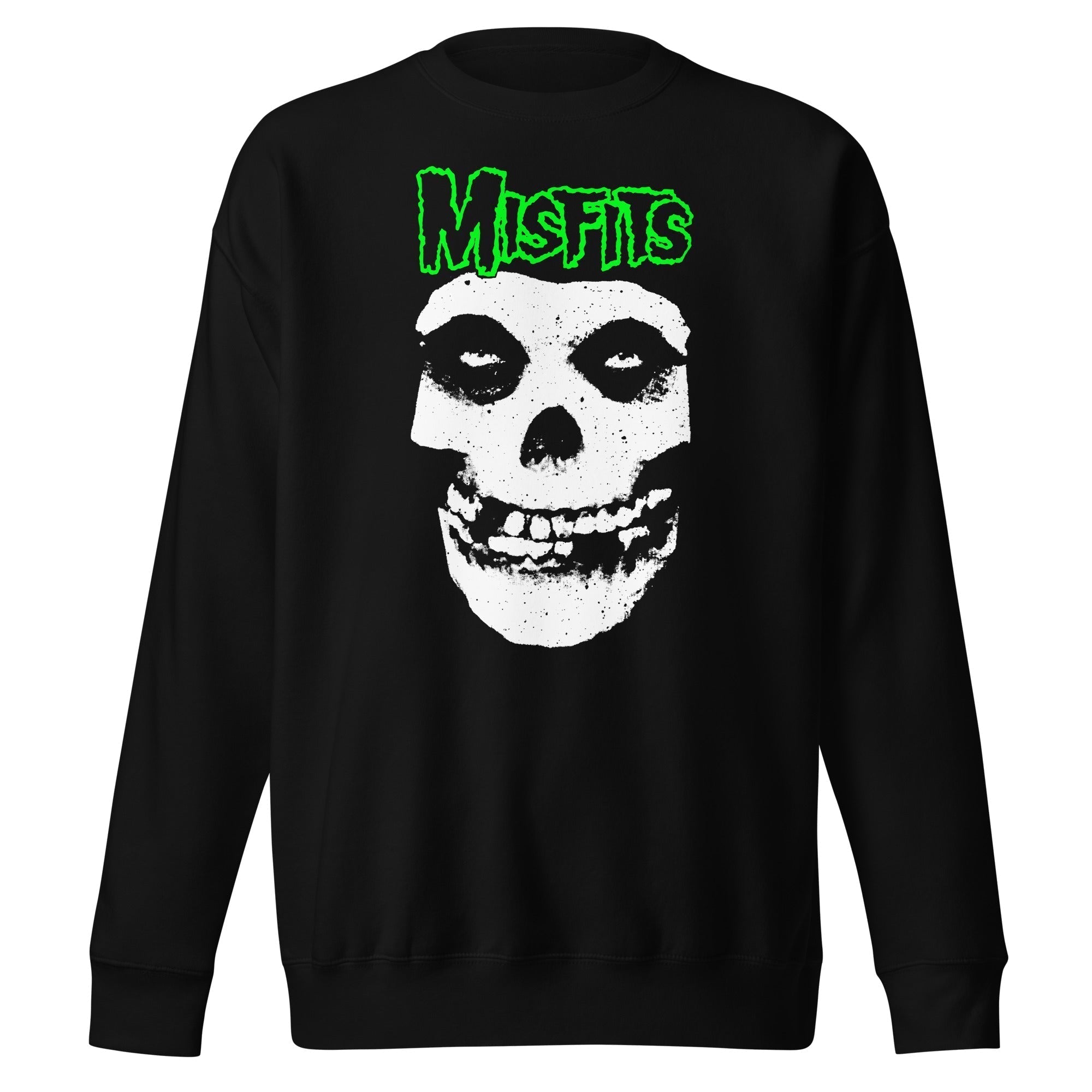 Misfits - Green Skull Sweatshirt T-Shirts, Hoodie | CoreVibeTees.com