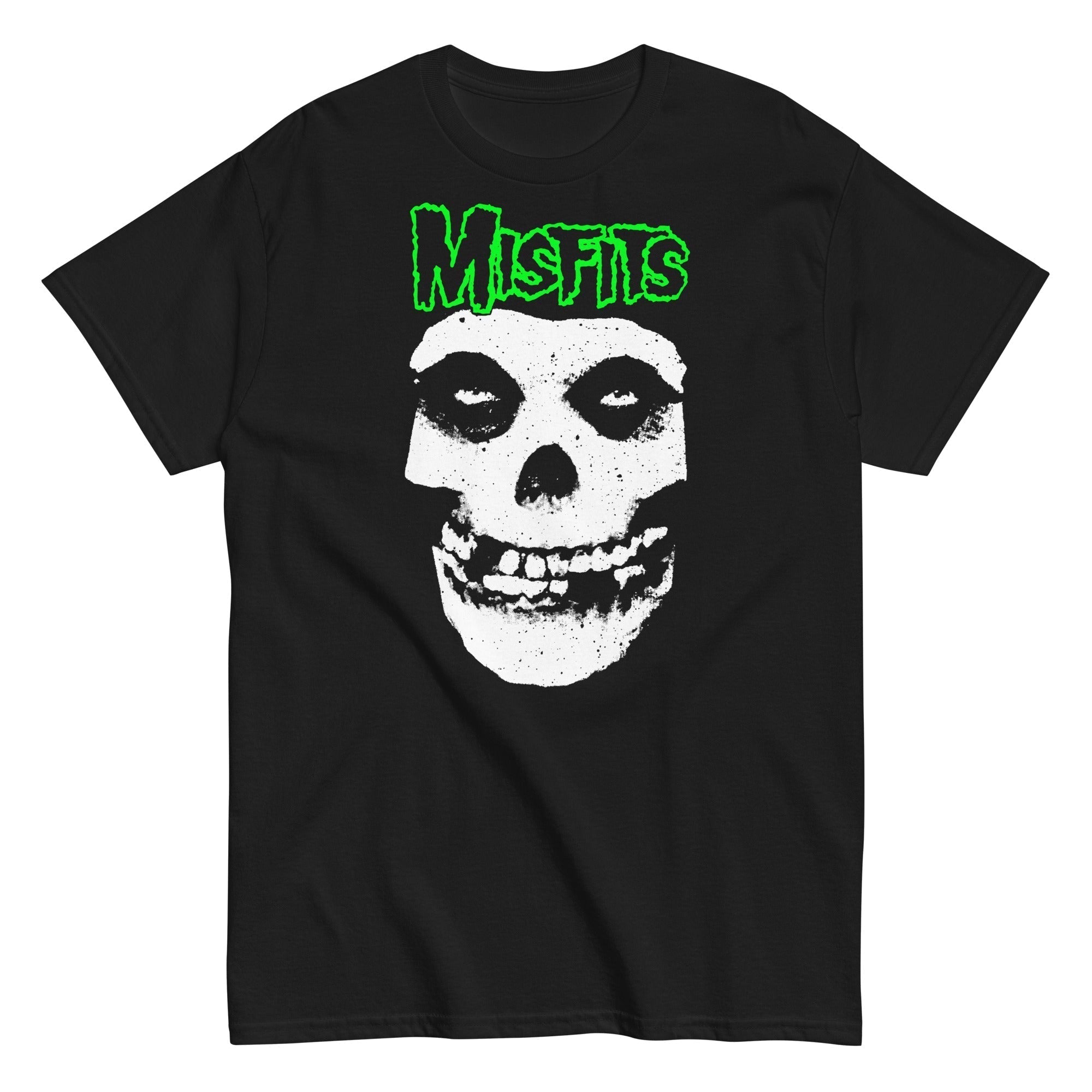 Misfits - Green Skull T-Shirt Hoodie, Sweatshirt | CoreVibeTees.com (Image 1)