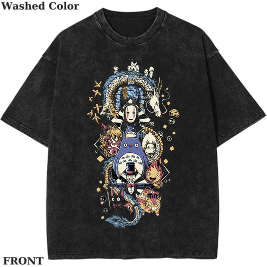 miyazaki world Vintage Graphic Tee, Anime Shirt,  Unisex Shirt, Anime Shirt, vintage clothing, Womenswear Cotton Top Streetwear