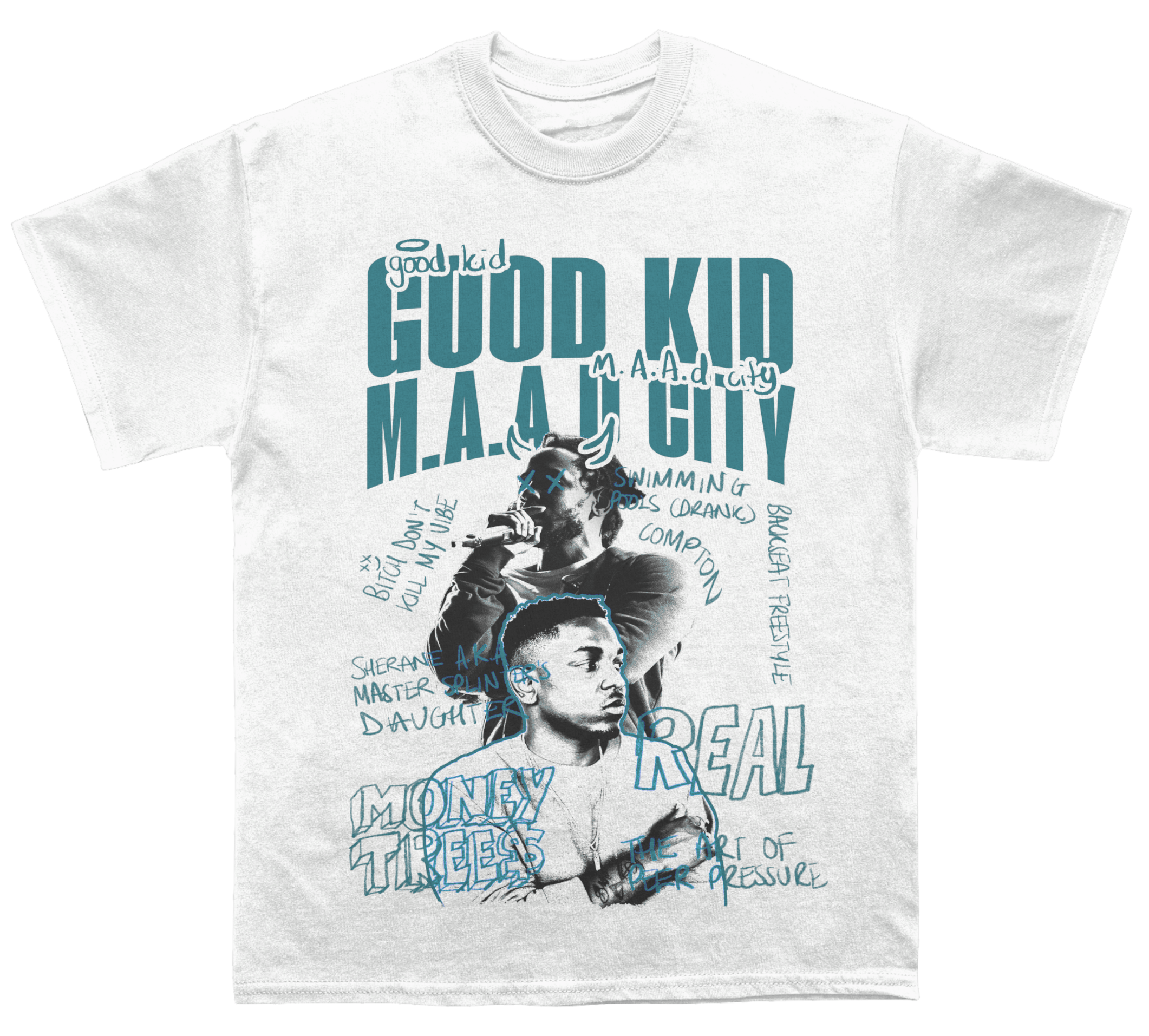 Kendrick Lamar "GKMC" Sketchbook TEE Hoodie, Sweatshirt | CoreVibeTees.com (Image 2)