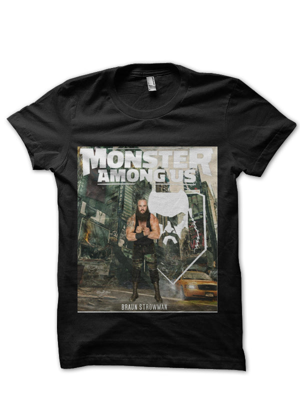 Monster Amongus Black Half Sleeve T-Shirt Hoodie, Sweatshirt | CoreVibeTees.com